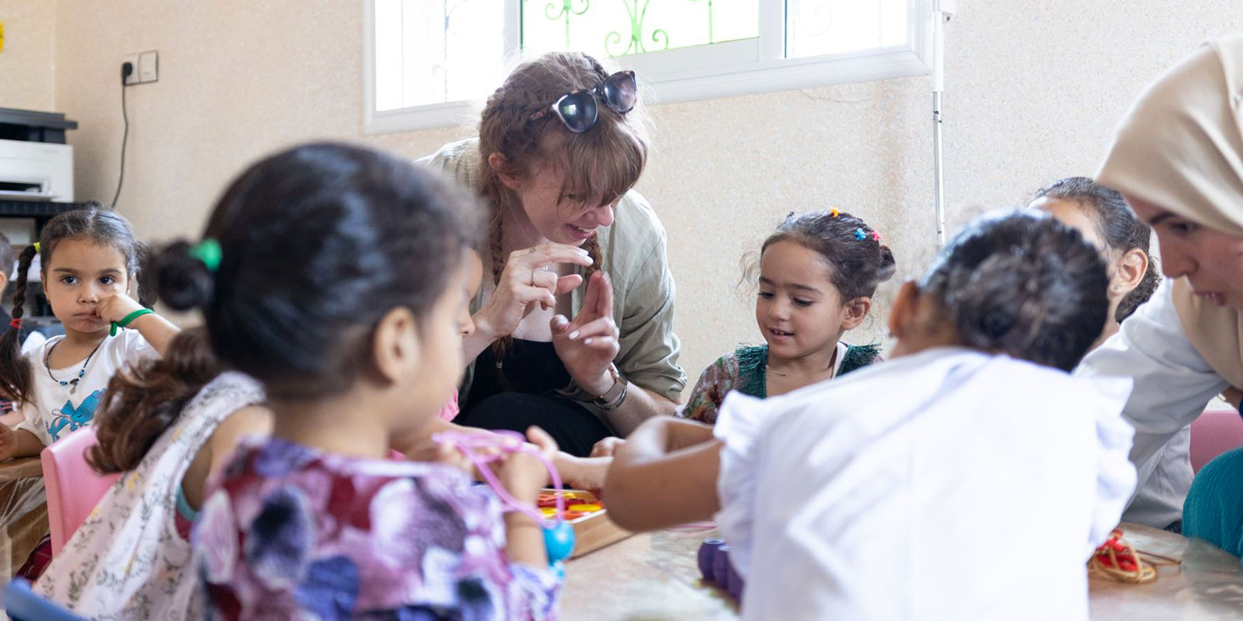 Children in class - Hannan School Morocco