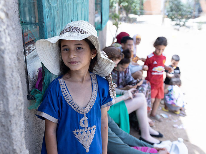 Children outside learning
